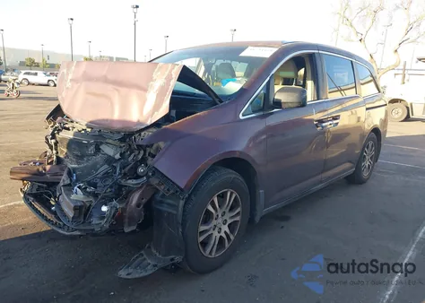 2011 Honda Odyssey Ex-L from USA, damaged, VIN 5FNRL5H66BB055142